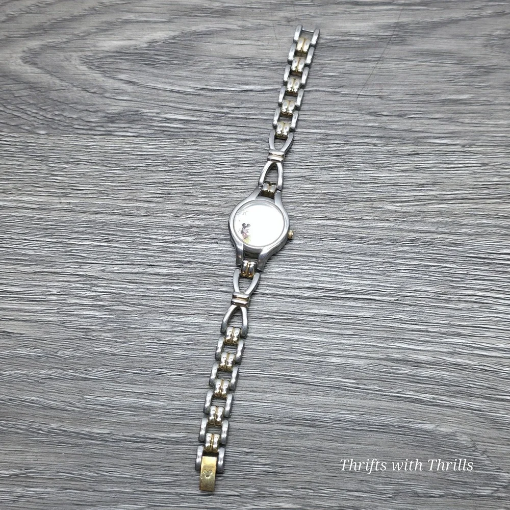 Women's DISNEY Mickey Mouse Petite Two-Tone Bracelet Watch - MC0211